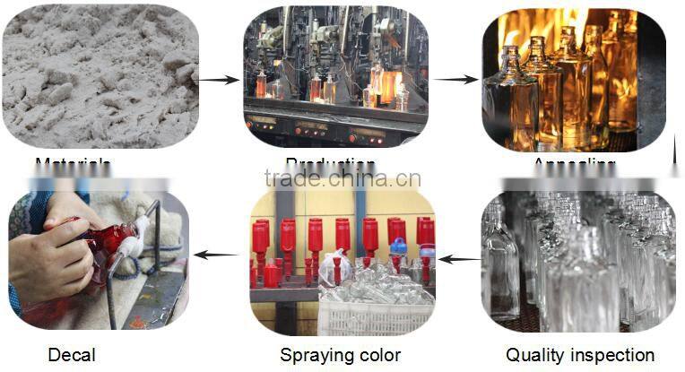 wholesale 1 liter glass wine bottle