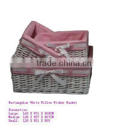 4 Tiers wicker baskets With Wood Stand