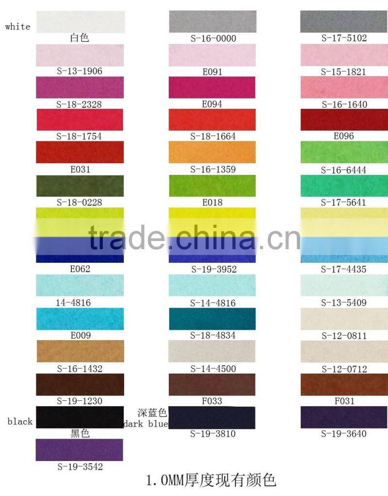 15080401 Factory hot seller colorful wholesale polyester craft felt A4,20x30cm size