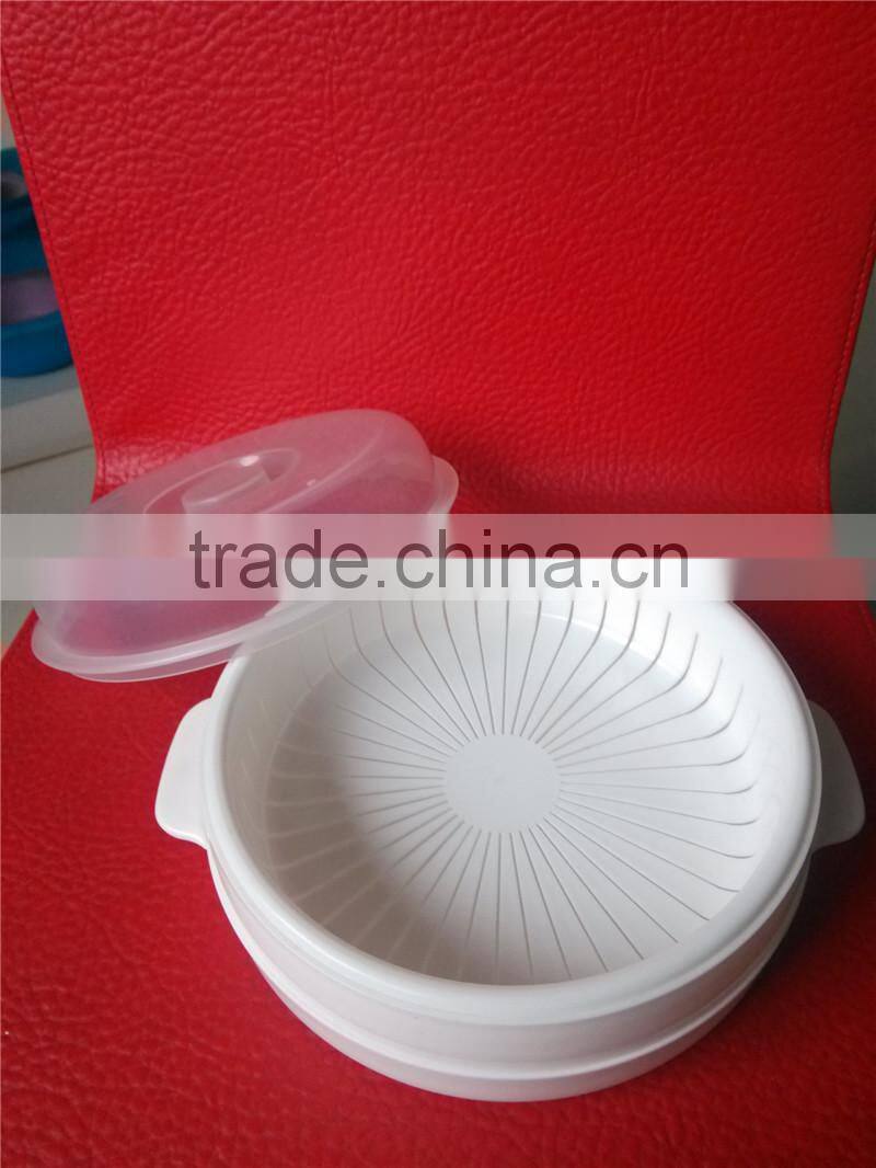 Microwave safe steam cooker round shape