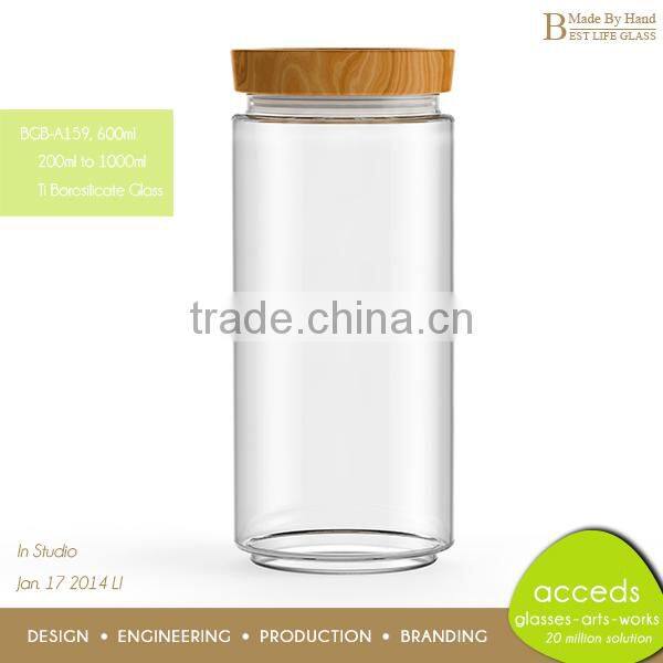 Premium Quality Mouth Blowned Glass Honey Pot Jars