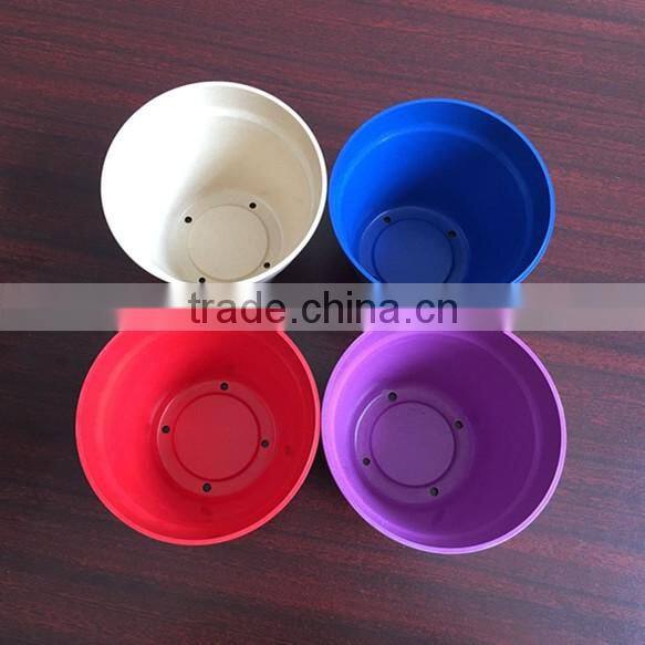 colorful bamboo fiber flower pot garden pot