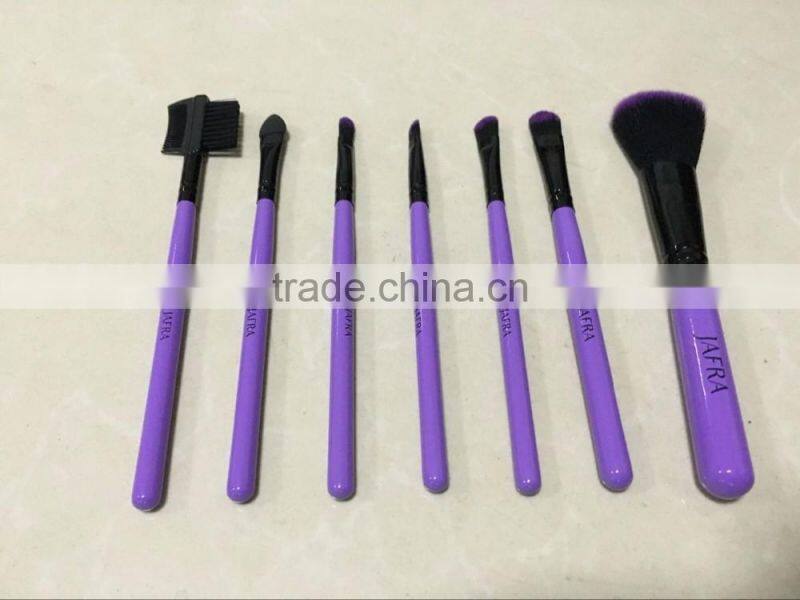 7 Pcs personalized cosmetics beauty tips custom eye makeup artist brushes for lipstick mascara makeup brush sets cases