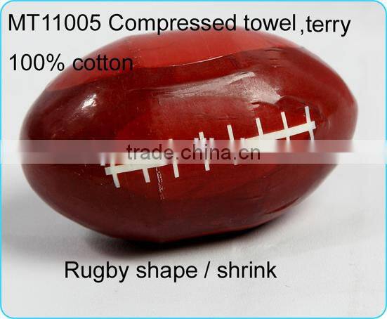 Cheap 100% compressed cotton face towels for customized gift
