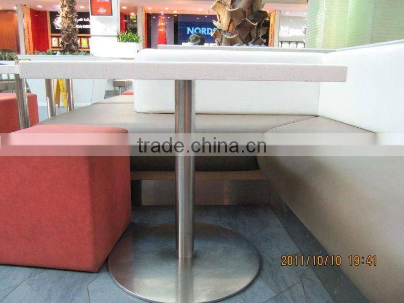 Lighted stylish design solid surface made bar countercoffee kiosk