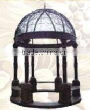 Antique outdoor round metal gazebo