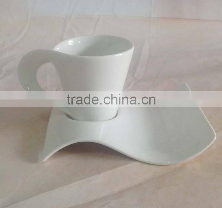 Emboss Porcelain&Ceramic Coffee Set