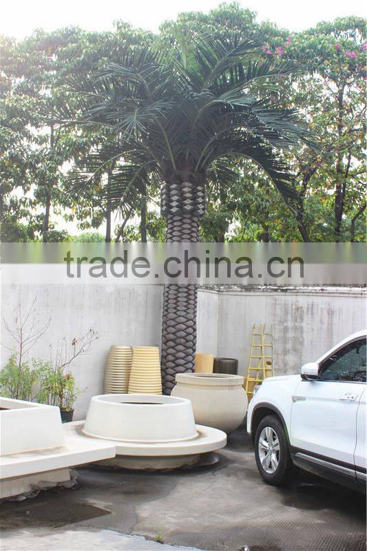 Home garden decoration 100cm to 1000cm Height artificial indoor live plastic ficus red with green palm tree EZLS05 1006
