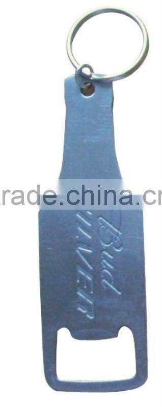 Promotional metal beer bottle opener key chain