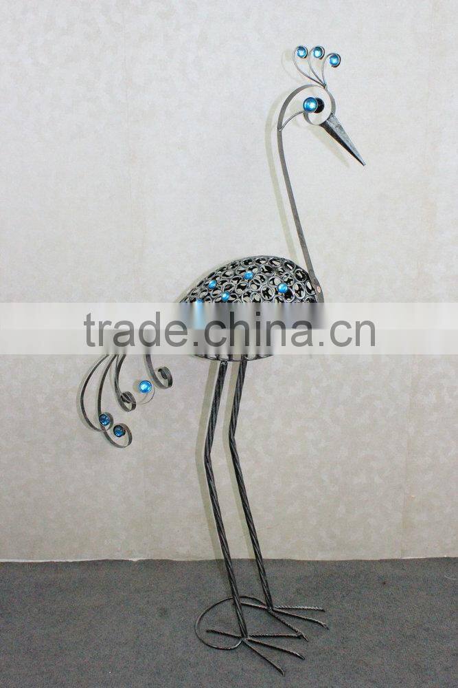 Metal peacock garden decoration