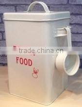 Natural Powder Paint Pets Good Dog Food Storage Canister