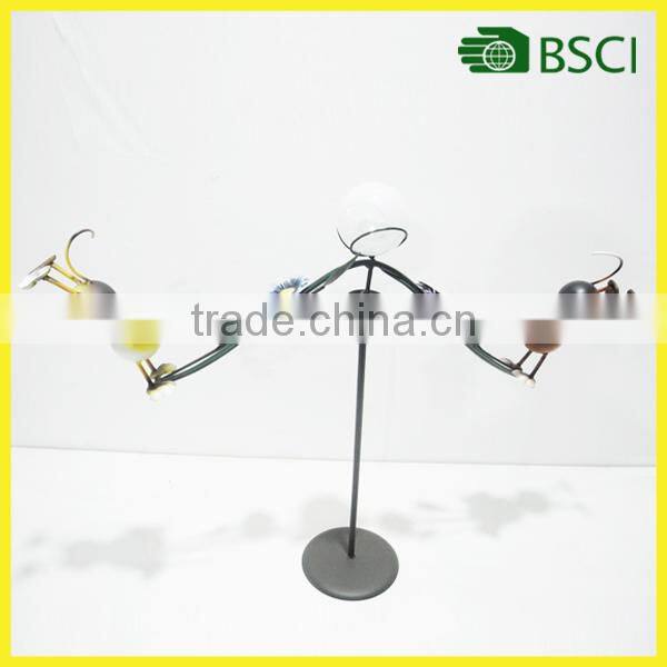 YS15158 Hot selling metal swing decoration solar light parts