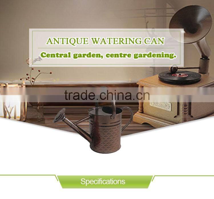 Brass decor of metal copper finish flower watering can
