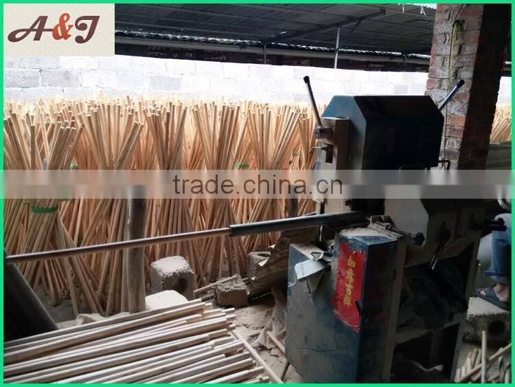 polishing machine for natural wooden broom stick