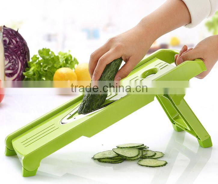 New Plastic Mandolin Food Slicer Vegetable Grater Shredder Cutting
