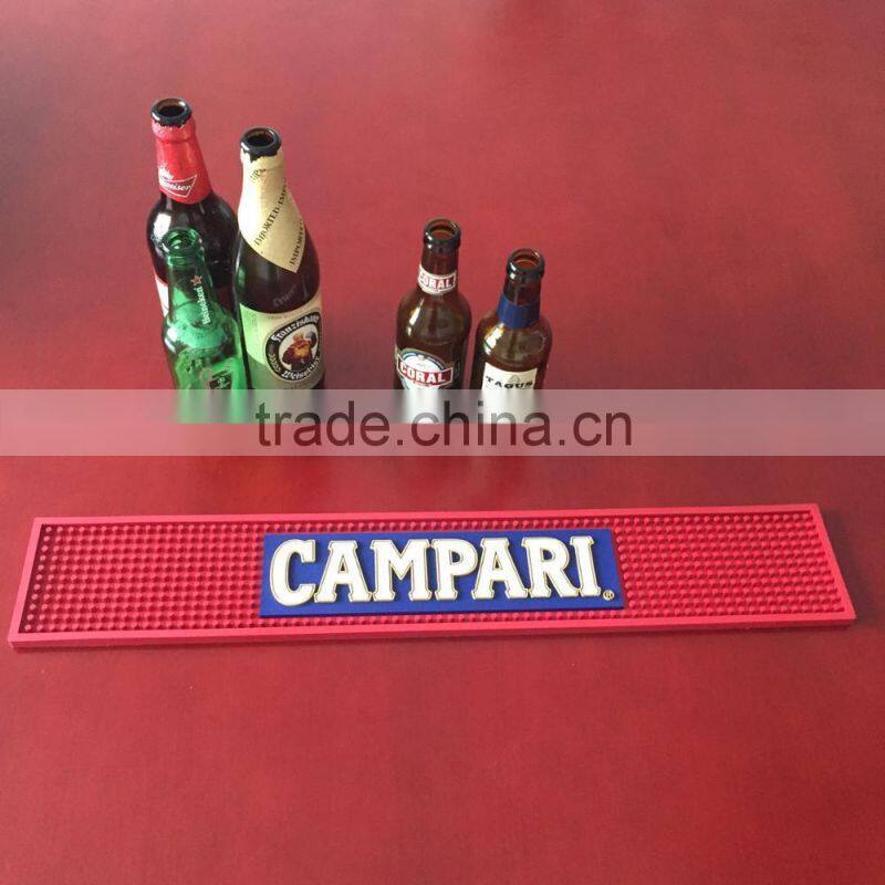 Big size 3D promotional PVC bar mat rubber bar mat