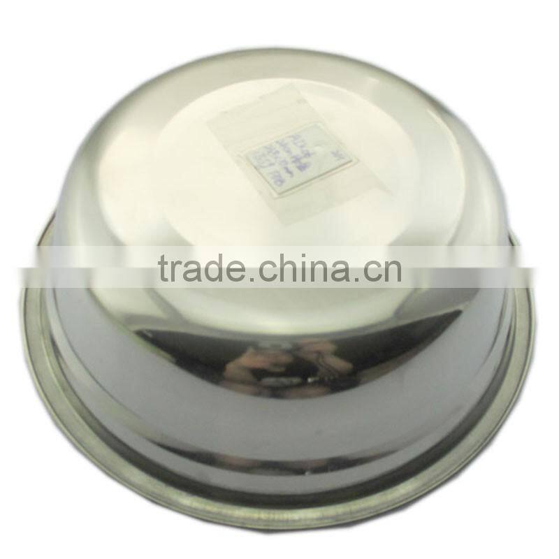 stainless steel round soup plate with strong quality