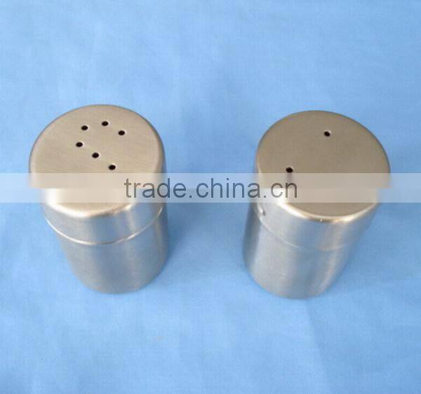 Customized logo wholesale Stainless Steel Salt and Pepper Shaker