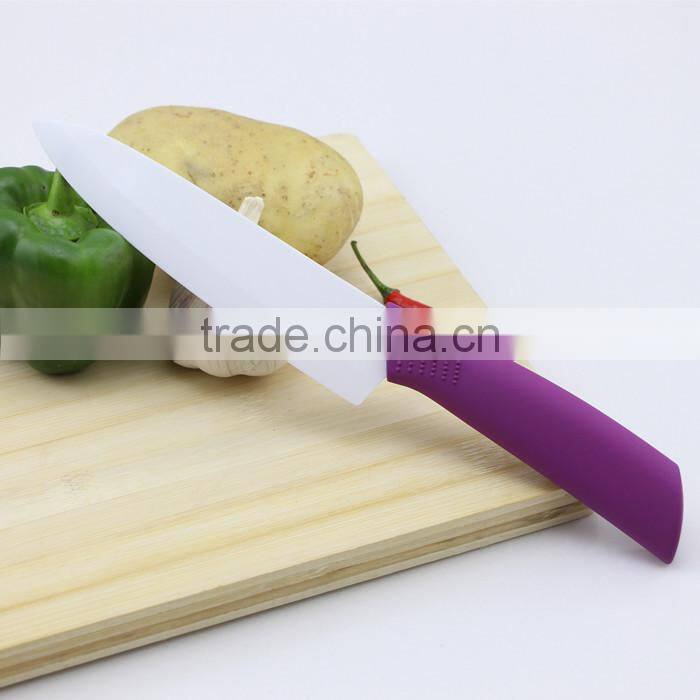 Purple Handle Bread Knife High Quality with 6 Inch blade