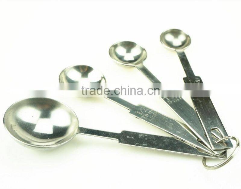 42142 4pcs Stainless Steel Nesting Measuring Cups and Spoons Set