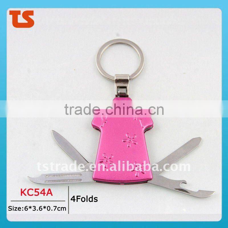 "STOCK" multi Cute design metal alloy love couple keychain knife Gifts knifeSmall knife promotion kinfe popular KC64A