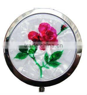 compact mirror with flower SCM016