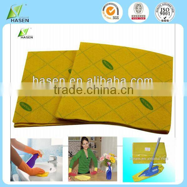 Yellow best reusable kitchen cleaning wipe