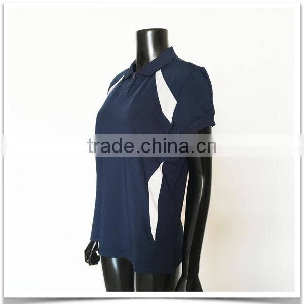 ZX OEM ODM polo shirt womencustom logo men and ladies polo shirtstripe polo shirt