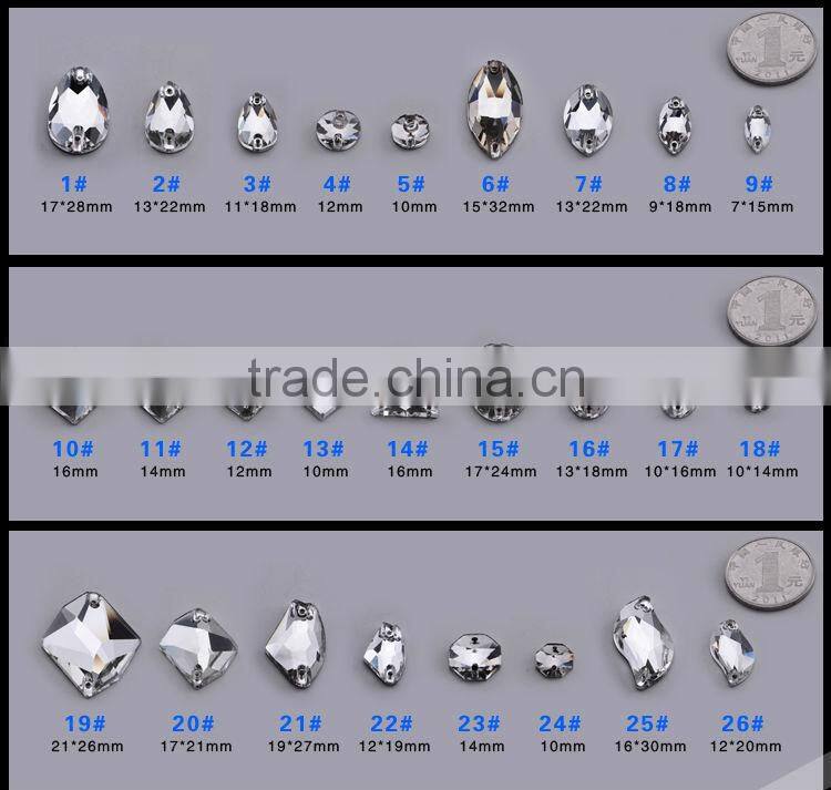 crystal fancy stone sew on stone for jewelry