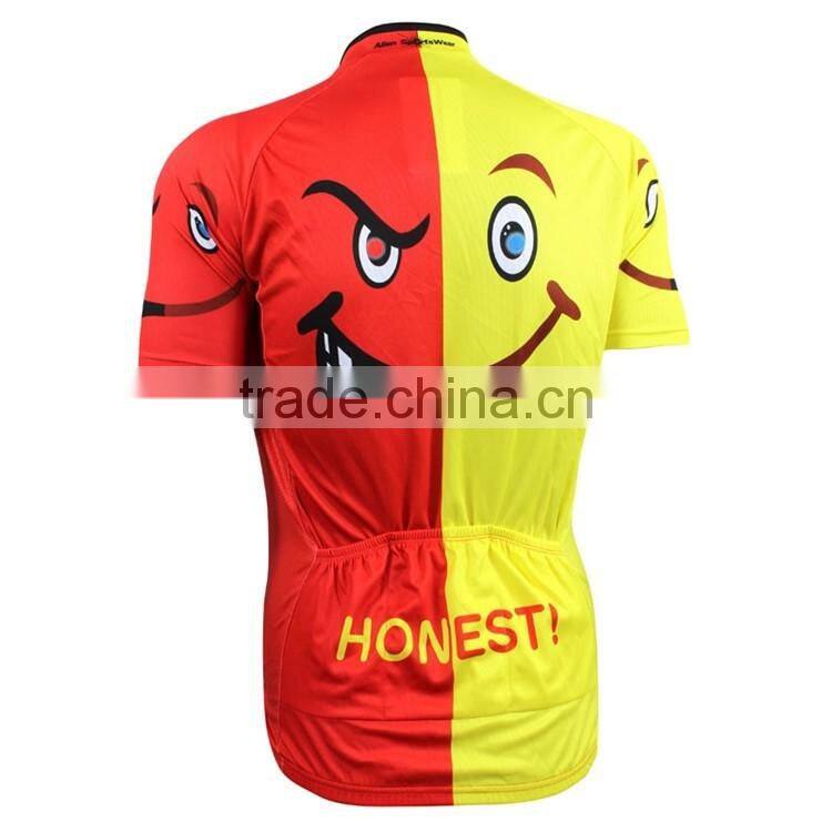 Nice design professional cycling jersey with customized logos/brands