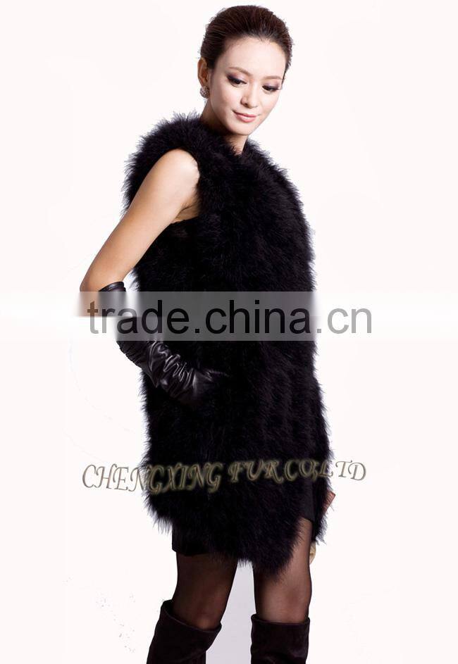 CX-G-B-137A Genuine Feather Lady Wear Clothes Turkey