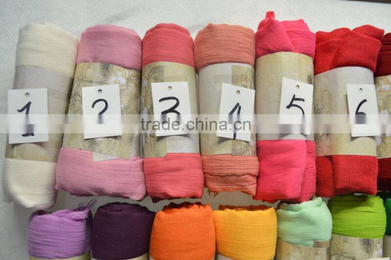 2016 hot popular plain Modal fiber voile lady soft fluffy rayon viscose scarf shawl 26colors stock