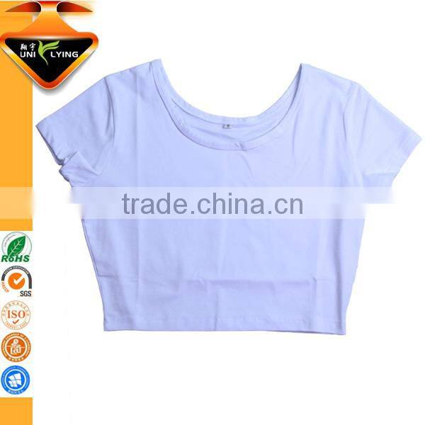 Blank Cotton Crop Tops Wholesale Women