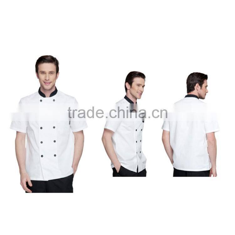 2016 buttons up chef uniform fabric kitchen cooking clothes wholesale