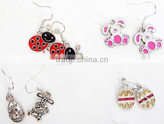 Spring earrings, Easter earrings, spring jewelry, Easter jewelry, ladybugs, rabbit, flowers, butterflies, chicks eggs earrings