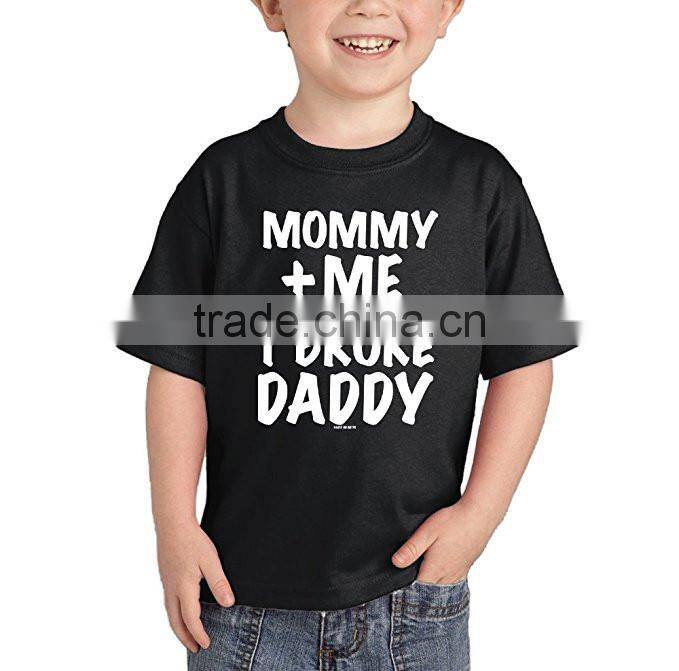 mommy and me kids t shirts custom 100% PreShrunk Cotton blank plain t shirt wholesale
