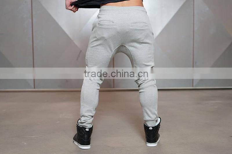 Hot sale Mens Joggers Light Grey Cotton Polyester Spandex Slim Fit Sweatpants Custom Tapered Joggers Gym Jogger Pants