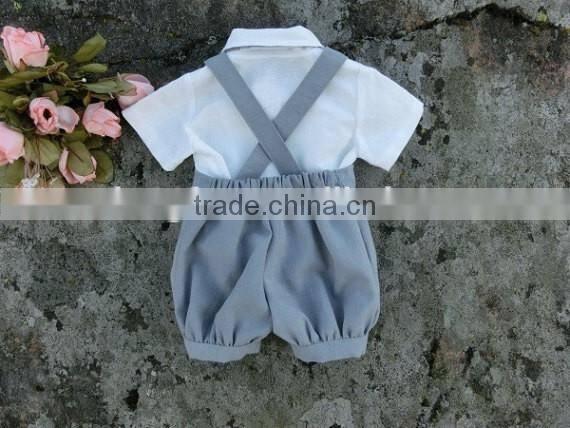 Baby Boy Romper Linen Baby Wedding Outfits Boys Formal Suit