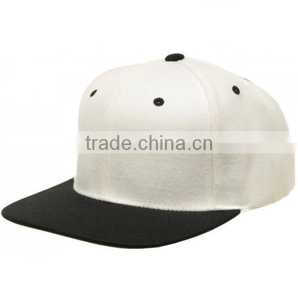 Wholesale Yupoong Blank Plain Good Quality Custom Embroidery Two Tone Basketball Snapback Hat