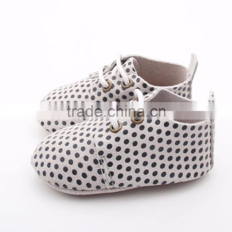 Children leather kids designer baby oxfords shoes