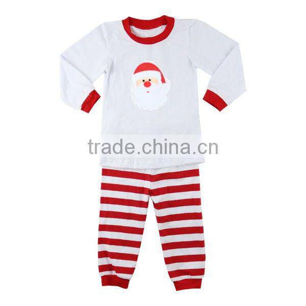 2017 wholesale toddler boy girl cotton christmas pajamas boutique baby clothes red green kids pajamas