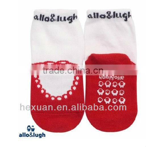 cotton child sock with lace belt