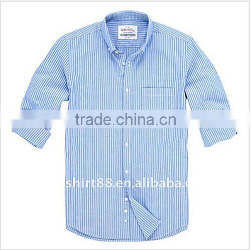 2016 long sleeve button down washed stripe oxford shirts for men