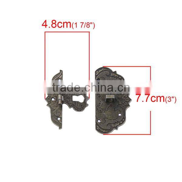 Cabinet Accessories Zinc Based Alloy Antique Bronze Pattern Carved Case Locks