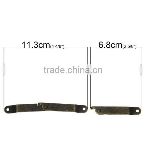 Antique Bronze Door Butt Hinges (rotated from 0 degrees to 180 degrees) 68mmx11mm