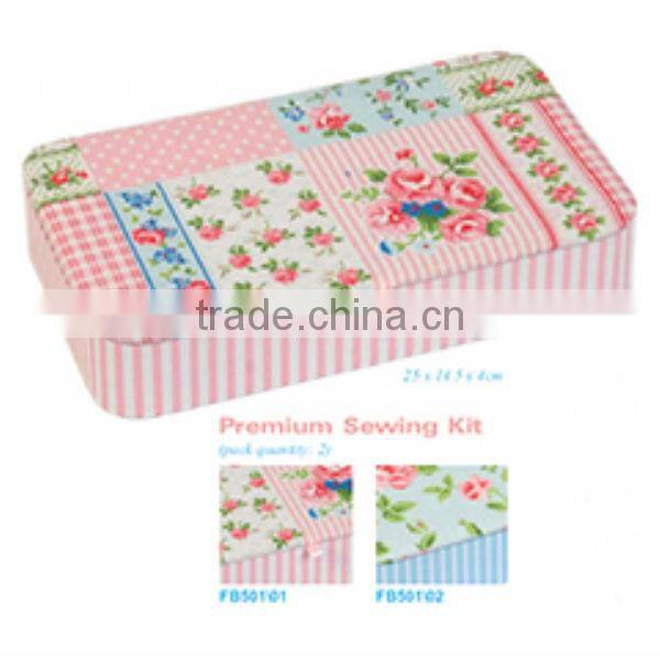 superior quality fabrics sewing box
