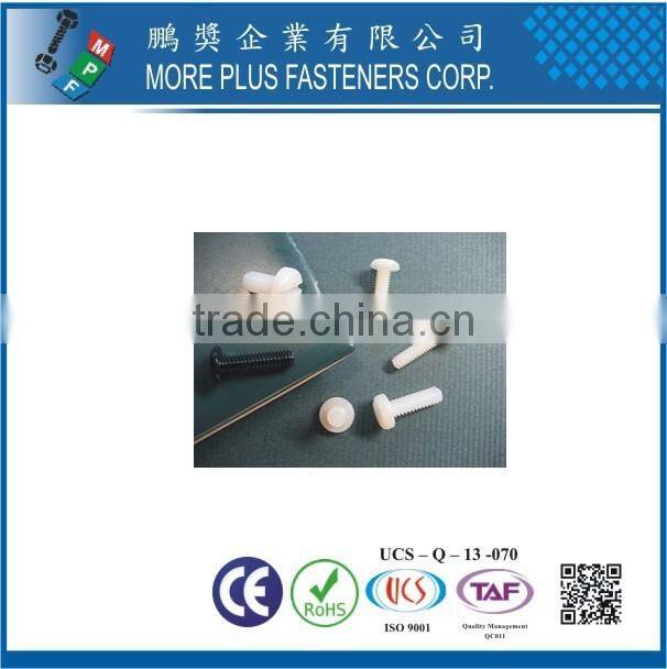 Made In Taiwan Plastic Screw Pan Head MPF Plastic screw