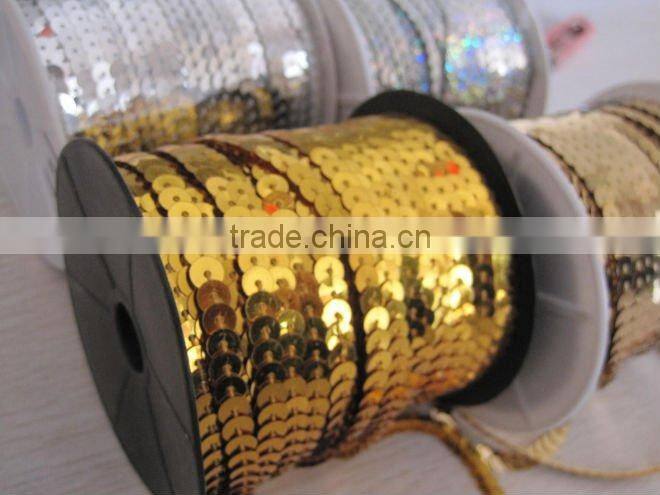 Sequin lined sequin in lines