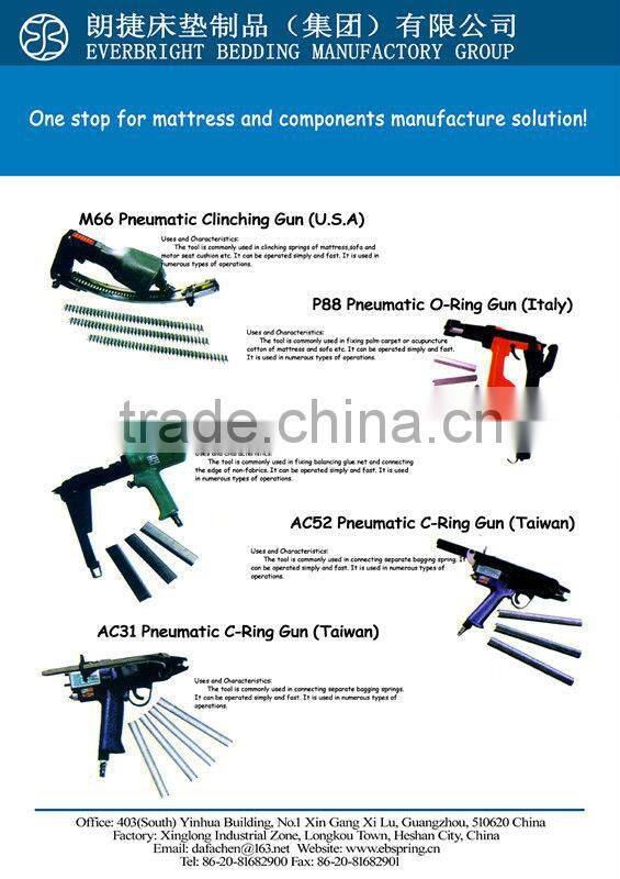 HR22 pneumatic stapler c ring gun for mattress spring clips