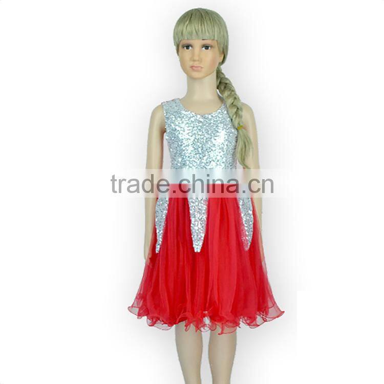 Chic sequins flower girl dress,Christmas festive baby girls party dresses M5041515